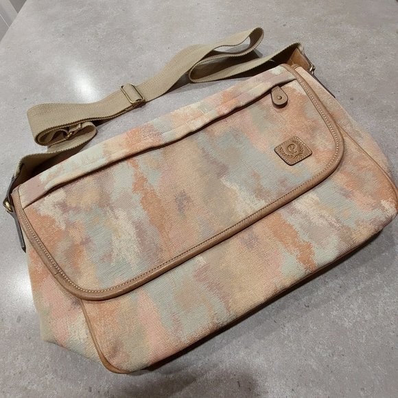 PRO-SPORTS SAC Unisex Canvas/Leather Messenger/Laptop Satchel Bag - Size Large - Picture 1 of 12